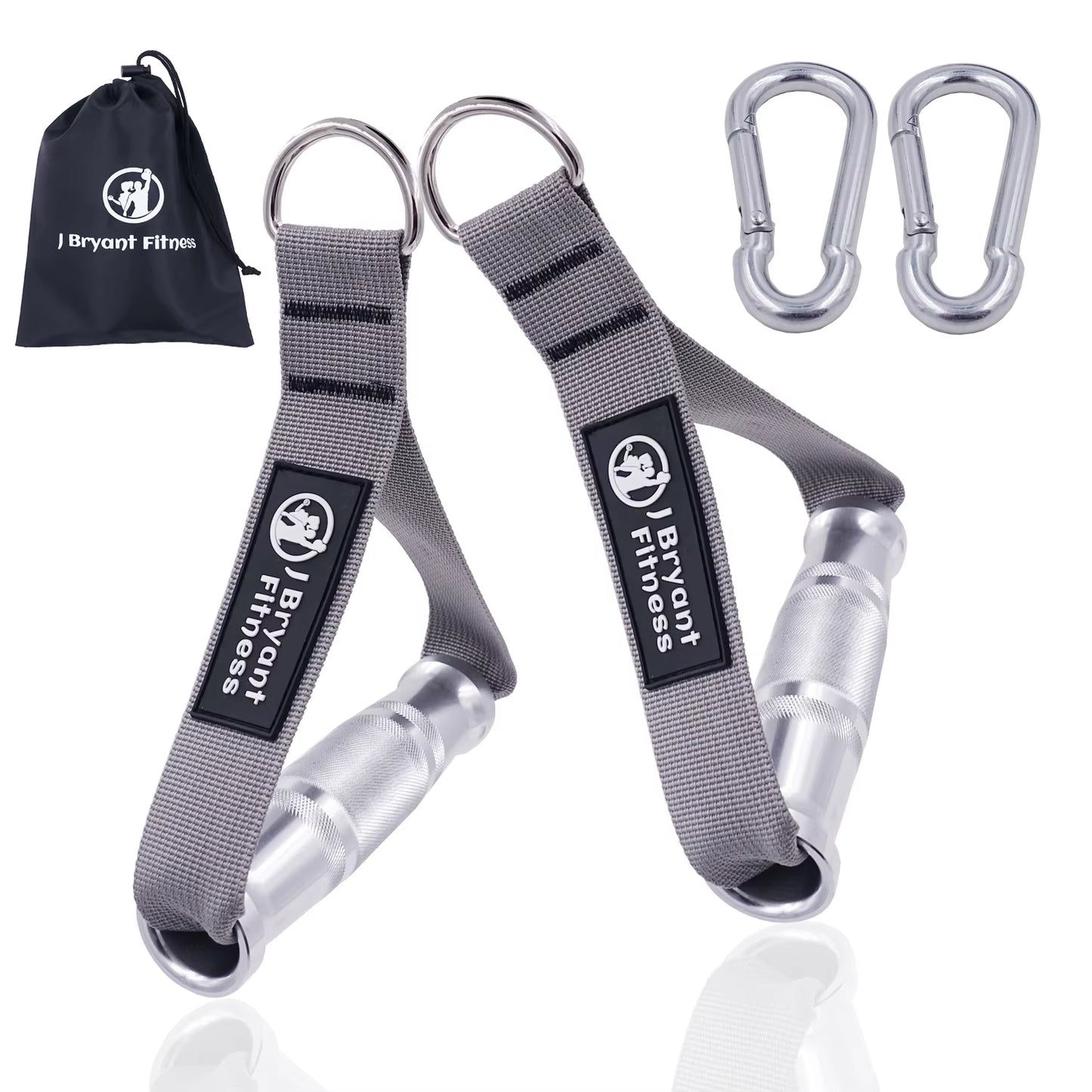 Fitness Heavy Duty Metal Gym Handles Cable Machine Attachment Resistance Band Pull down Aluminum Alloy Grip Workout Accessories