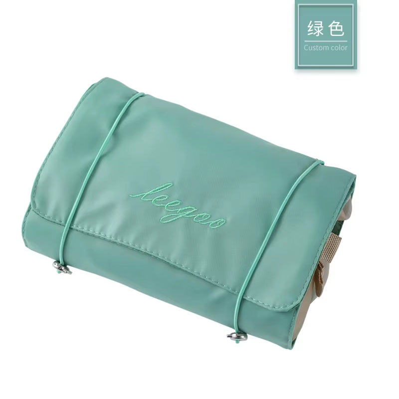 In 1 Detachable Makeup Bag Women Zipper Mesh Large Capacity Cosmetics Pouch Foldable Portable Travel Wash Storage Bag