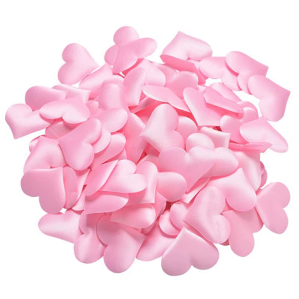 100Pcs/Lot Love Heart Shaped Sponge Petal for Valentine Decoration Handmade DIY Petals Birthday Table Bed Wedding Party Supplies