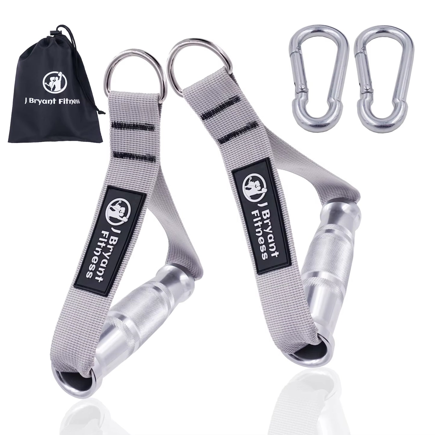 Fitness Heavy Duty Metal Gym Handles Cable Machine Attachment Resistance Band Pull down Aluminum Alloy Grip Workout Accessories