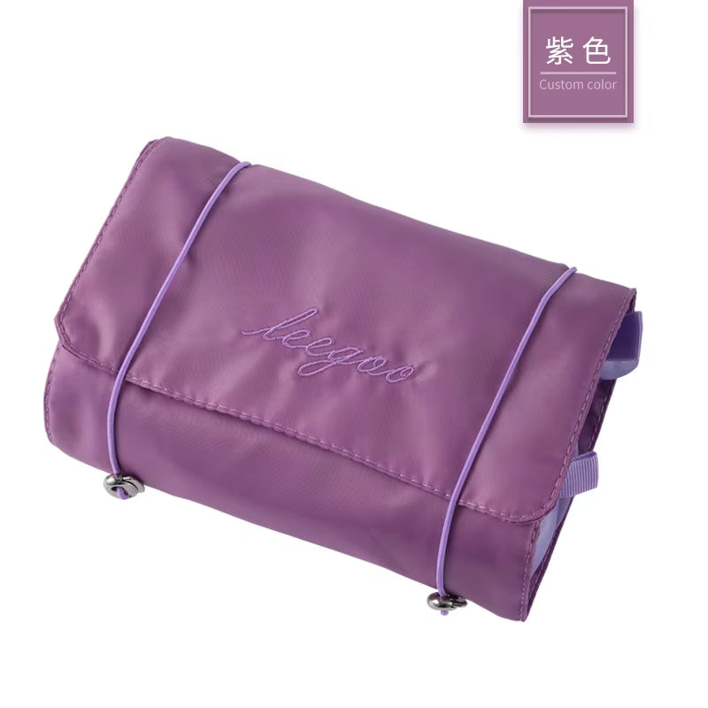 In 1 Detachable Makeup Bag Women Zipper Mesh Large Capacity Cosmetics Pouch Foldable Portable Travel Wash Storage Bag