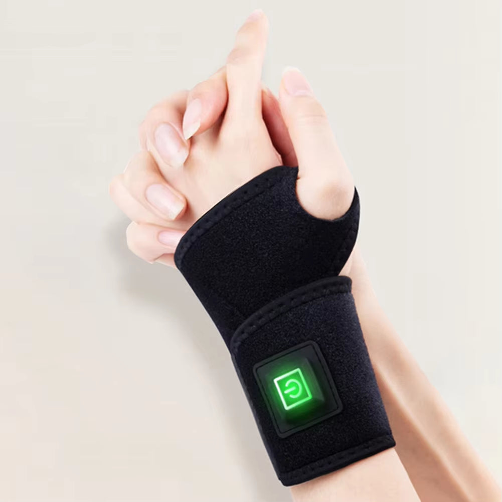 Electric Wrist Thumb Brace Heating Pad 3 Level Temperature Wrist Warmer Support Wristband for Injury Rheumatism Tendonitis