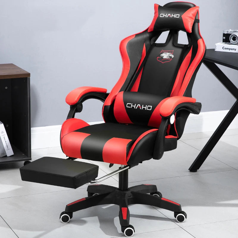 WCG Gaming Chair Office Latex Cushion Bluetooth Computer Chair High-Quality BOSS Chair Leather LOL Internet Anchor Racing Chair