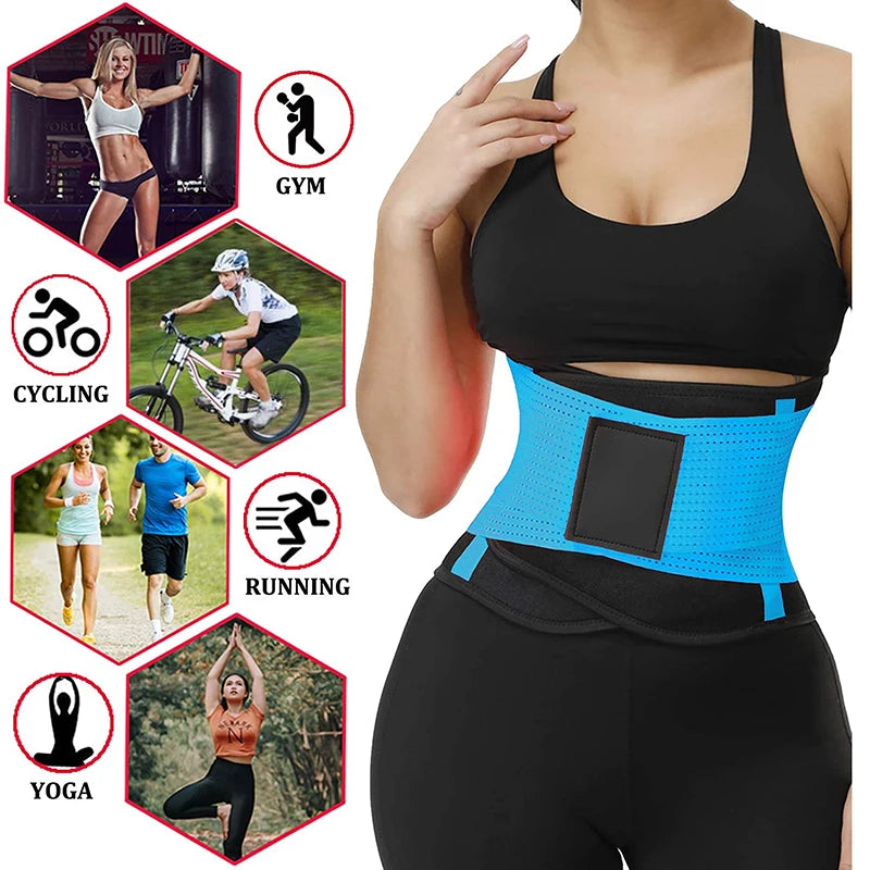 Fitness Belt Xtreme Power Thermo Body Shaper Waist Trainer Trimmer Corset Waist Belt Cincher Wrap Workout Shapewear Slimming